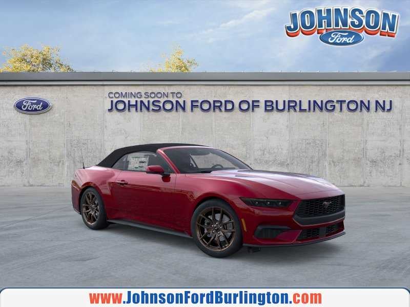 2026 Ford Mustang EcoBoost Premium in Molten Magenta Metallic Tinted Clearcoat — front three-quarter view