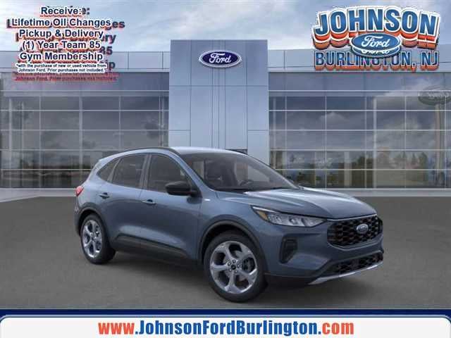 2026 Ford Escape ST-Line in Vapor Blue — front three-quarter view