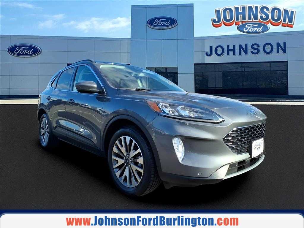 2022 Ford Escape Titanium in Carbonized Gray Metallic — front three-quarter view