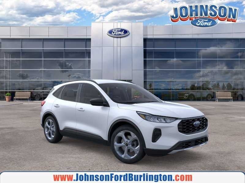 2026 Ford Escape ST-Line in Space Silver Met — front three-quarter view