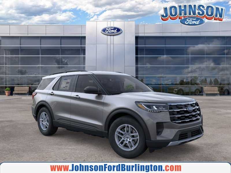 2026 Ford Explorer Active w/200A Pkg in Carbonized Gray Metallic — front three-quarter view