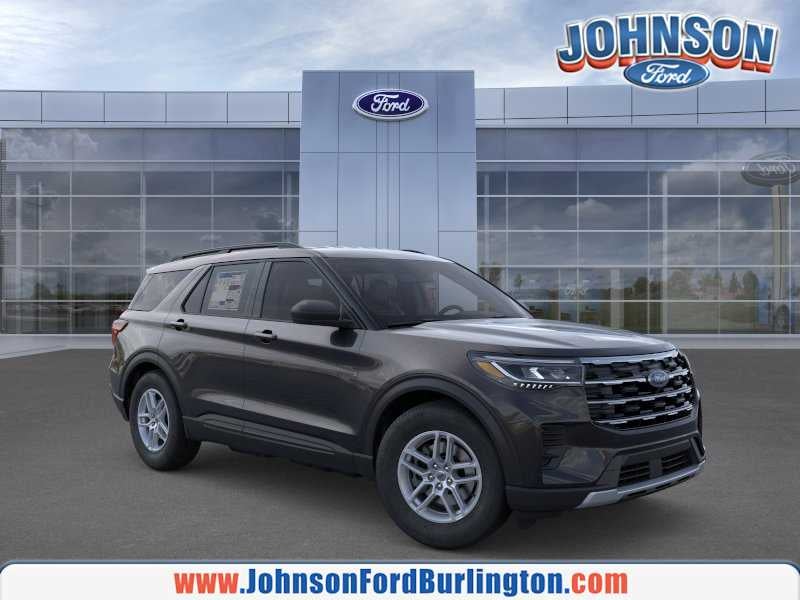 2026 Ford Explorer Active w/200A Pkg in Agate Black Metallic — front three-quarter view