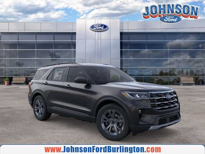 2026 Ford Explorer Active w/200A Pkg in Agate Black Metallic — front three-quarter view