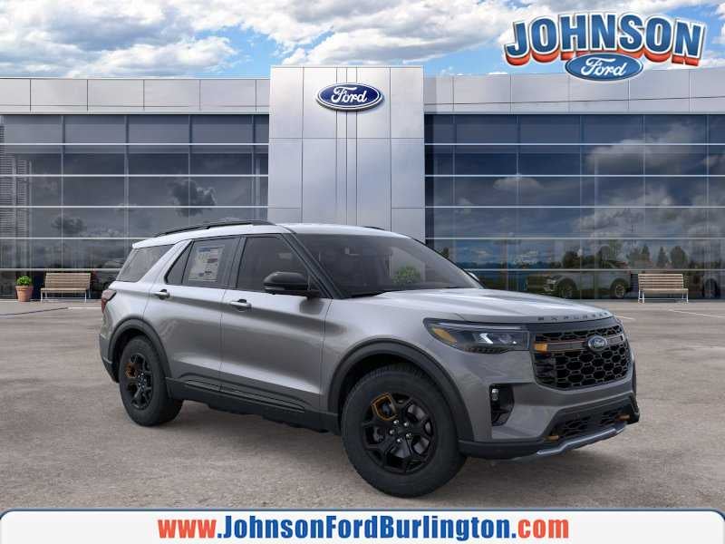 2026 Ford Explorer Tremor in Carbonized Gray Metallic — front three-quarter view