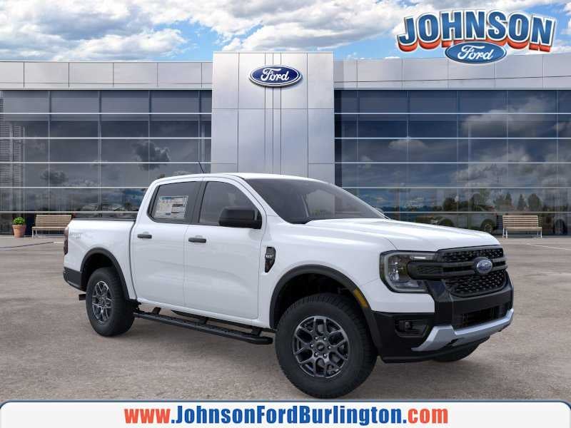 2026 Ford Ranger XLT in Oxford White — front three-quarter view