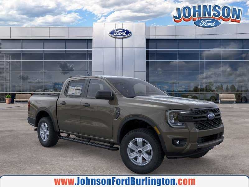 2026 Ford Ranger XL in Marsh Gray — front three-quarter view