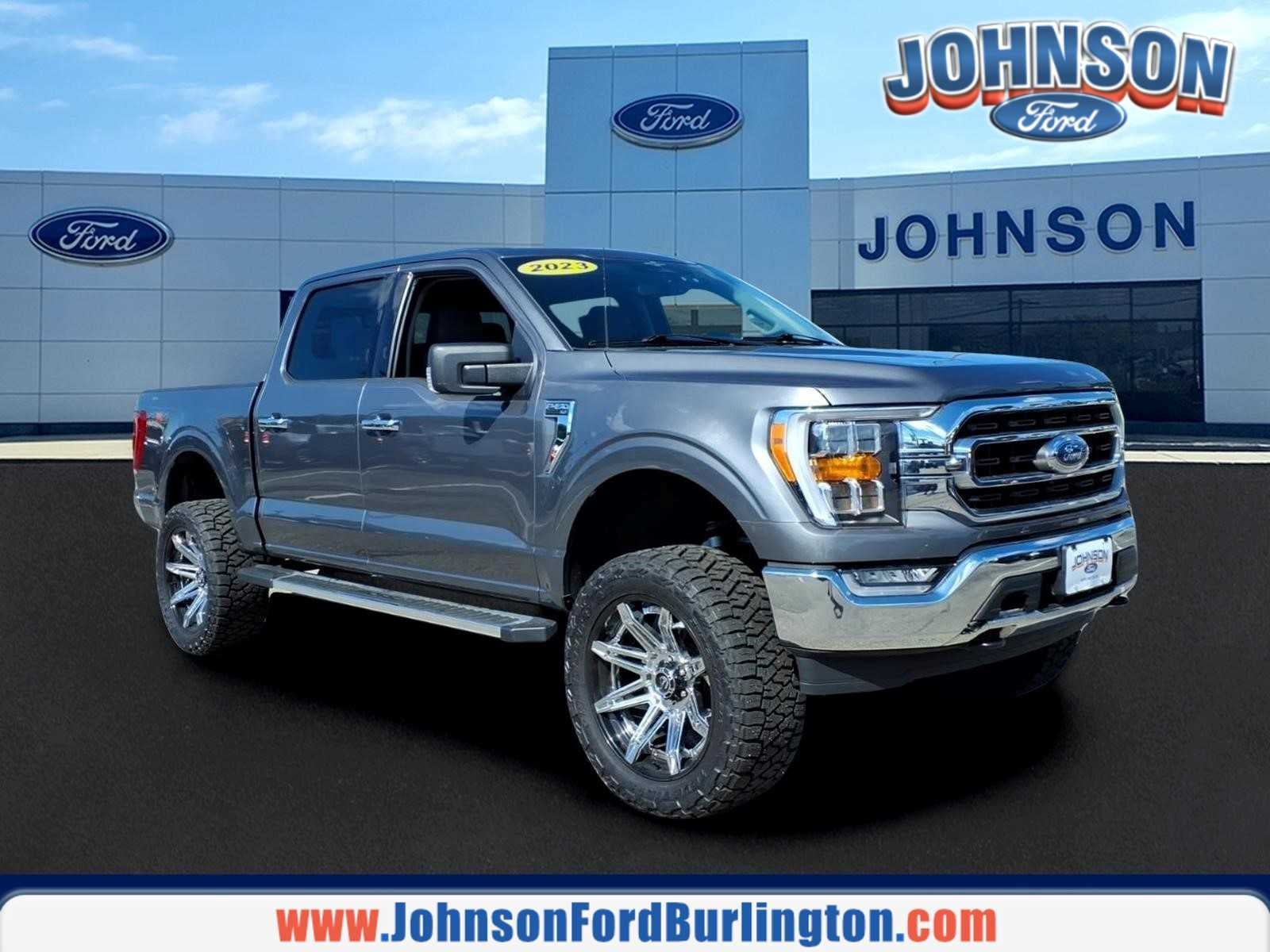 2023 Ford F-150 XLT in Carbonized Gray Metallic — front three-quarter view