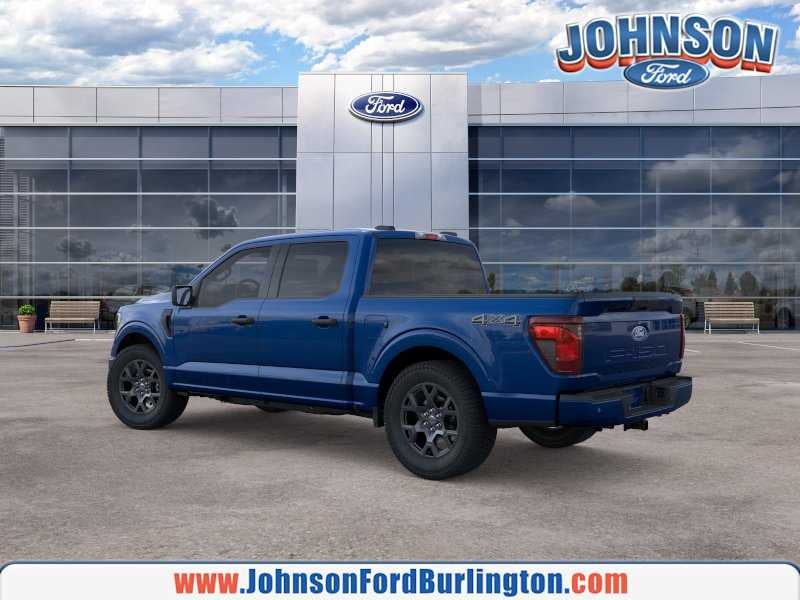 2026 Ford F-150 STX in Argon Blue Metallic — front three-quarter view