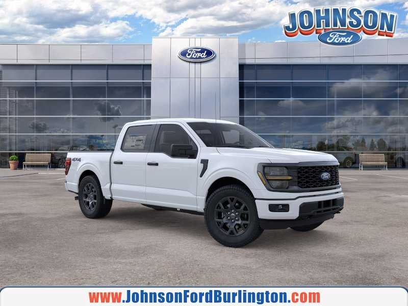 2026 Ford F-150 STX in Oxford White — front three-quarter view