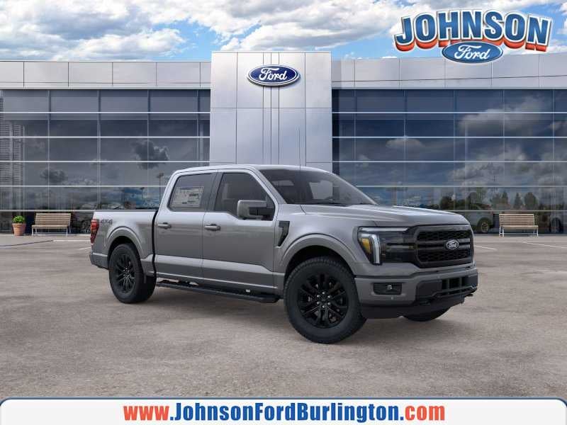 2026 Ford F-150 LARIAT in Carbonized Gray Metallic — front three-quarter view