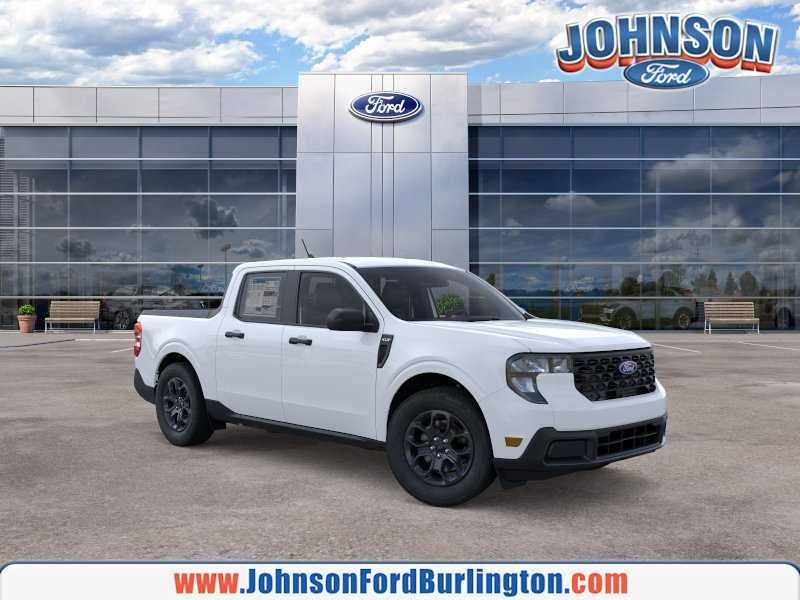 2026 Ford Maverick XLT in Oxford White — front three-quarter view