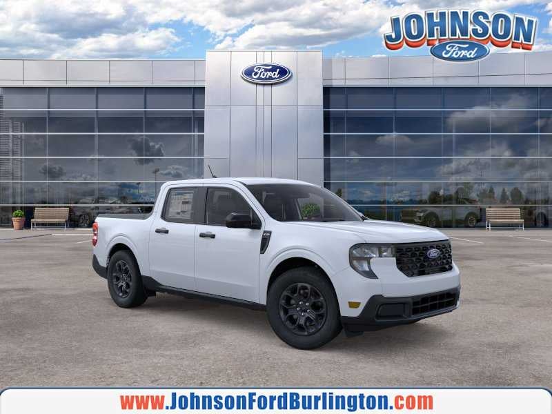 2026 Ford Maverick XLT in Space White Metallic — front three-quarter view
