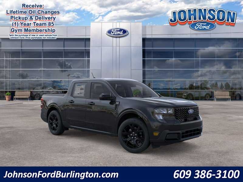 2026 Ford Maverick XLT in Shadow Black — front three-quarter view