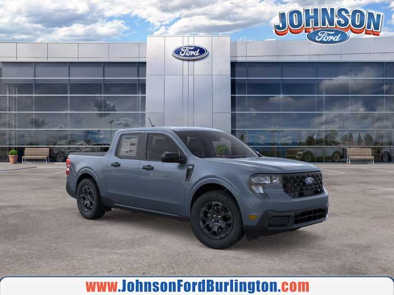 2026 Ford Maverick XLT in Azure Gray Metallic Tri-Coat — front three-quarter view